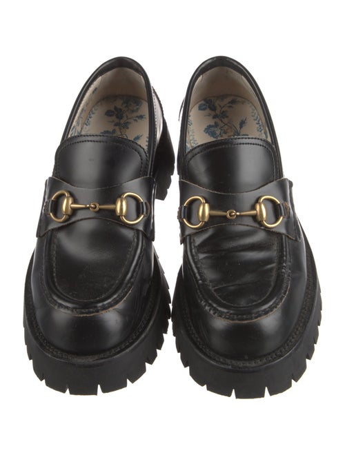 Gucci Horsebit Accent Leather Loafers