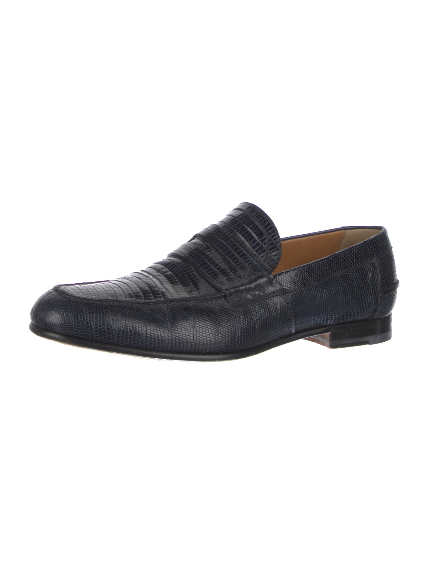 Gucci Web Accent Leather Dress Loafers