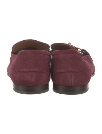 Gucci Horsebit Accent Suede Loafers