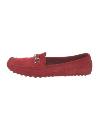 Gucci Horsebit Accent Suede Loafers
