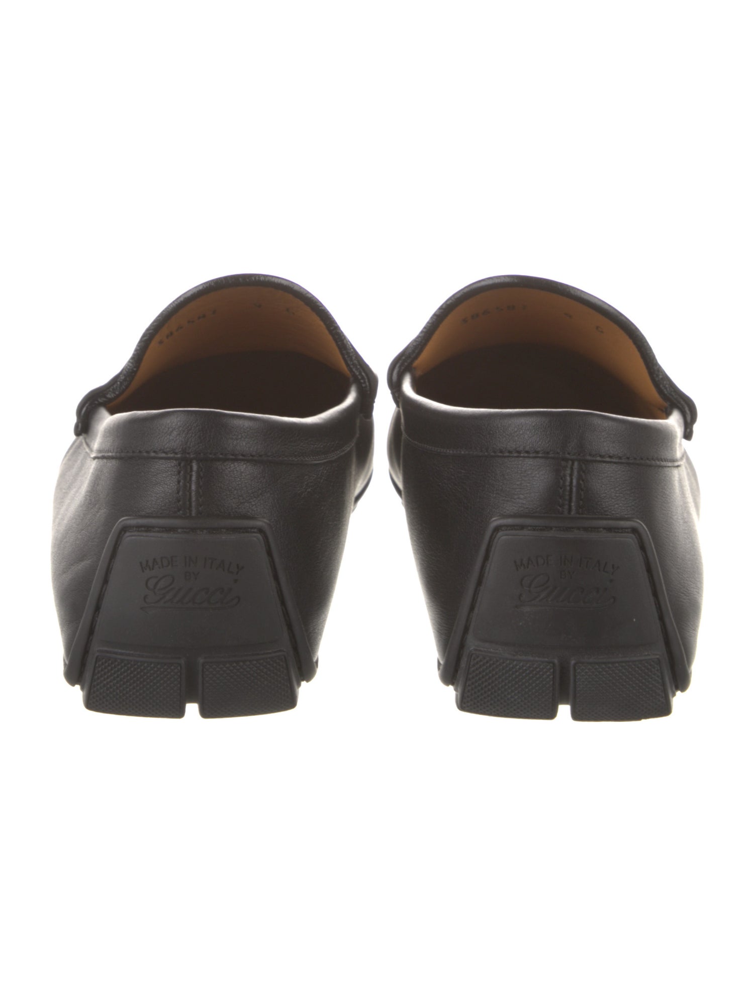 Gucci Interlocking G Logo Leather Moccasins