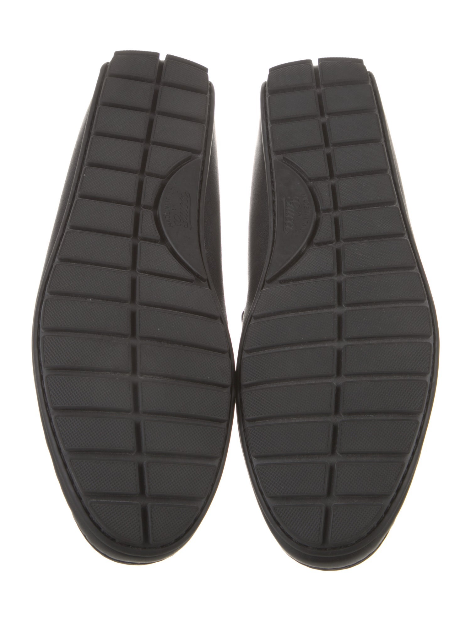 Gucci Interlocking G Logo Leather Moccasins