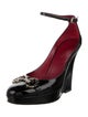 Gucci Horsebit Accent Patent Leather Pumps