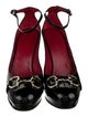 Gucci Horsebit Accent Patent Leather Pumps