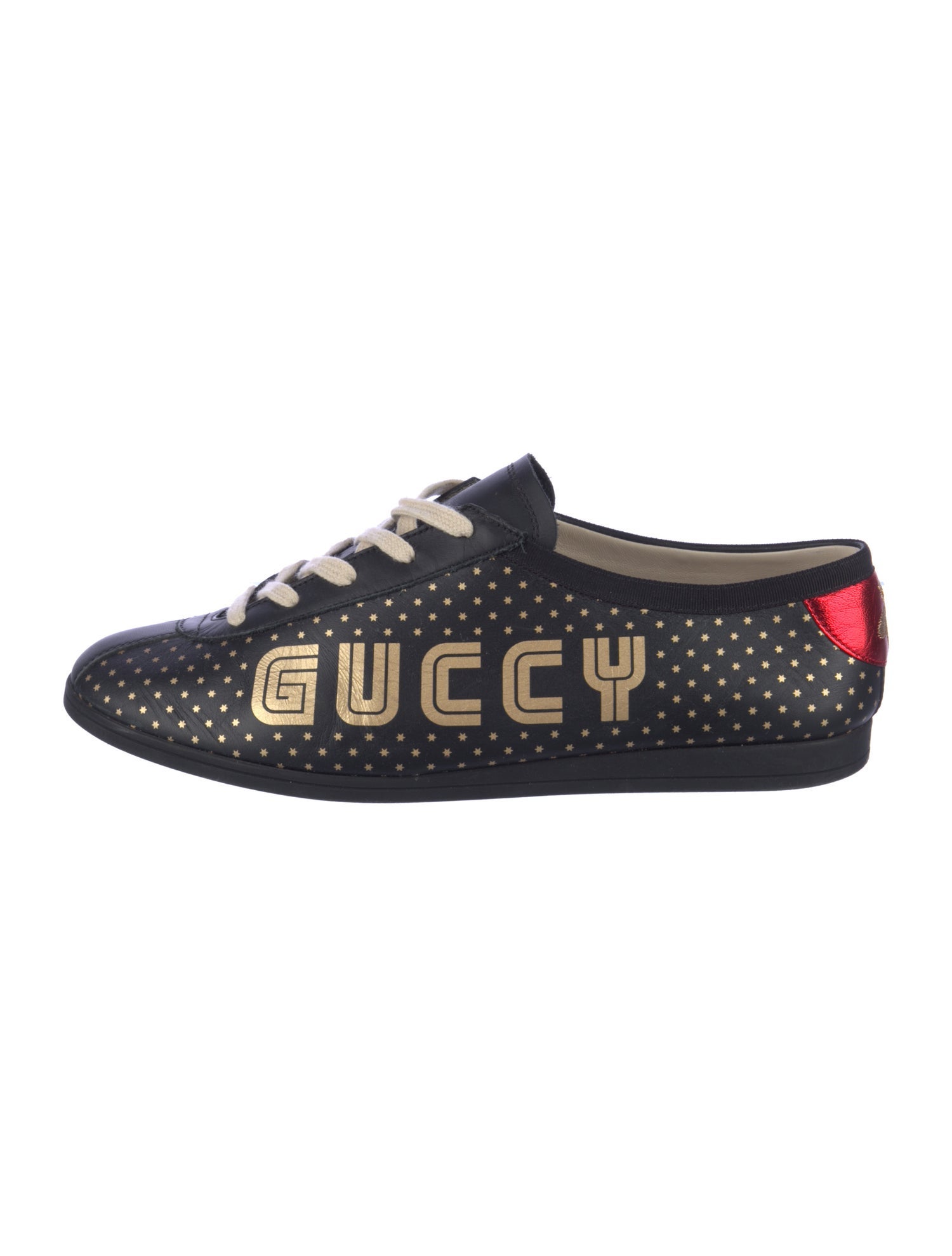 Gucci Bee Accent Leather Sneakers