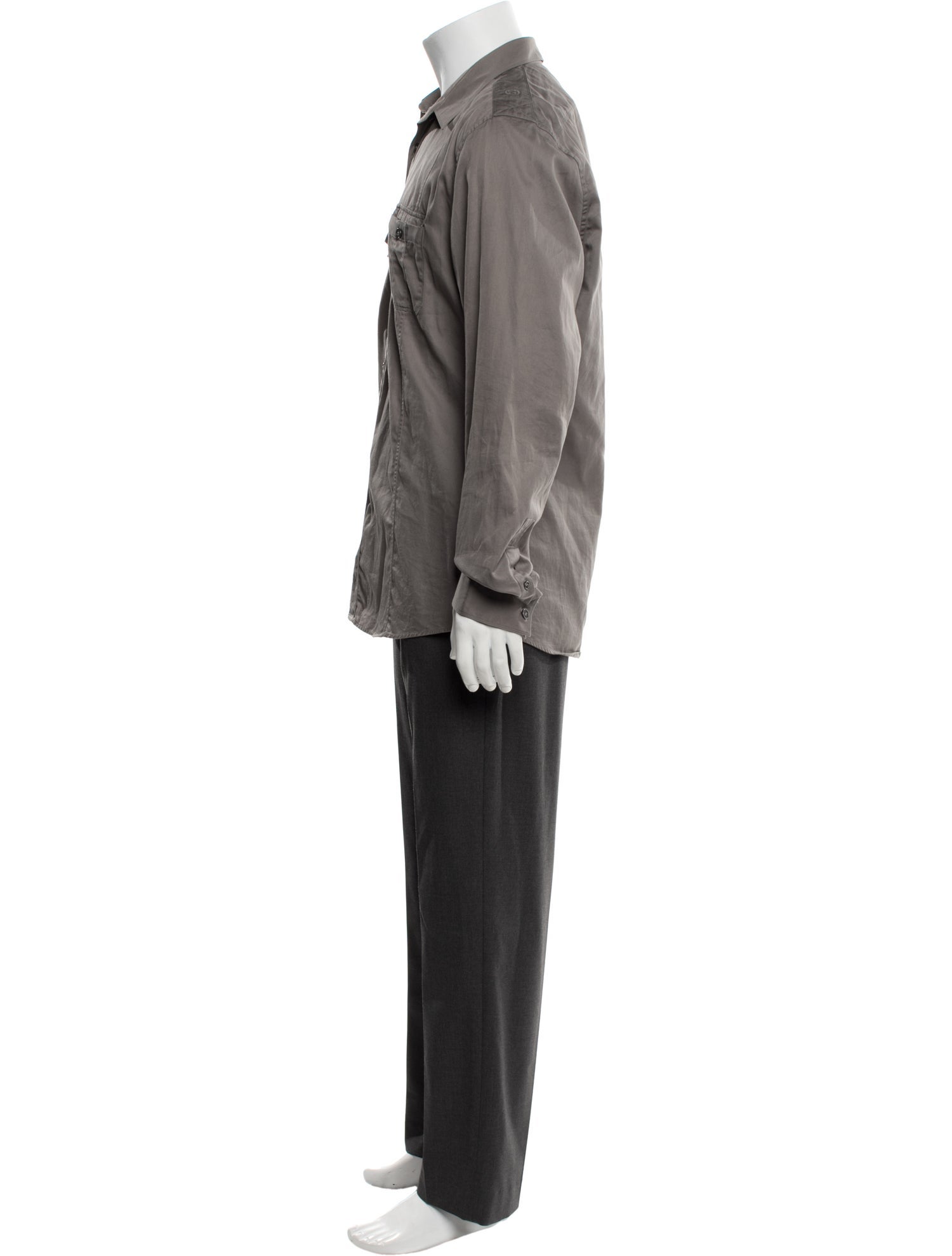 Gucci Interlocking G Logo Long Sleeve Dress Shirt