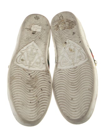 Gucci Web Accent Leather Sneakers
