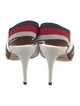 Gucci Leather Colorblock Pattern Slingback Pumps