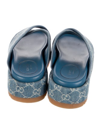 Gucci GG Denim Denim Slides
