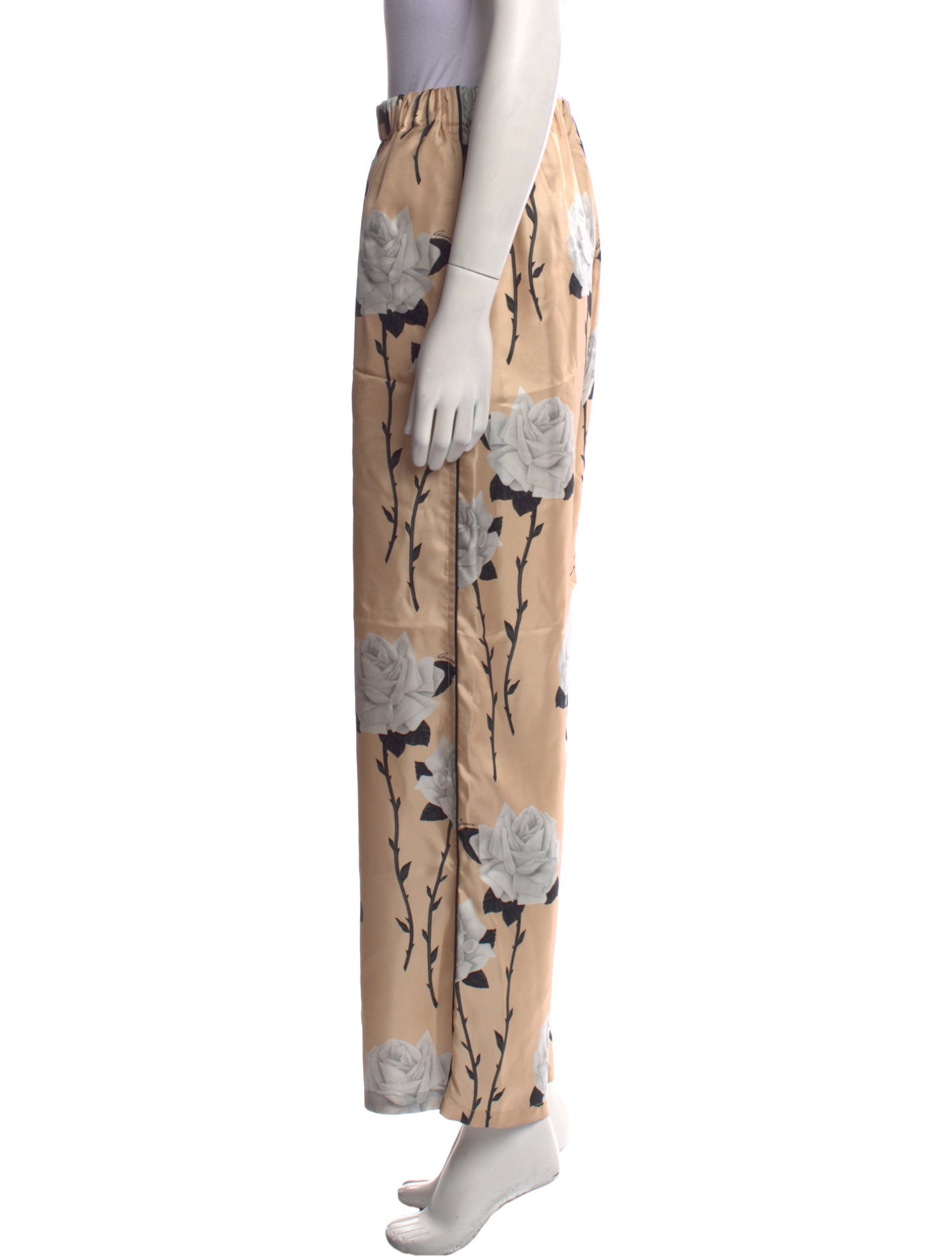Gucci Silk Wide Leg Pants