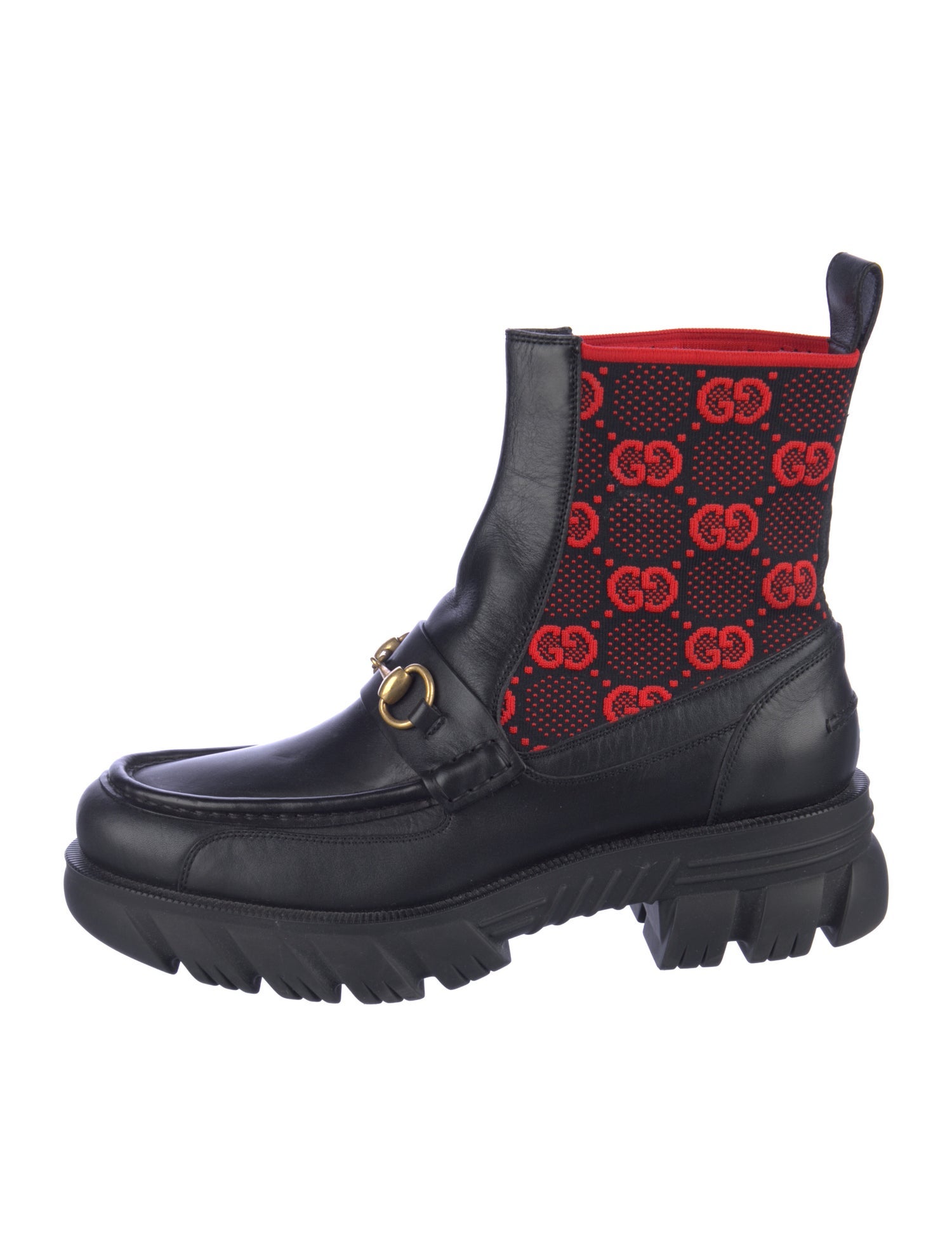 Gucci Horsebit Accent Leather Boots
