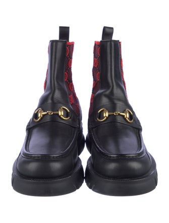 Gucci Horsebit Accent Leather Boots