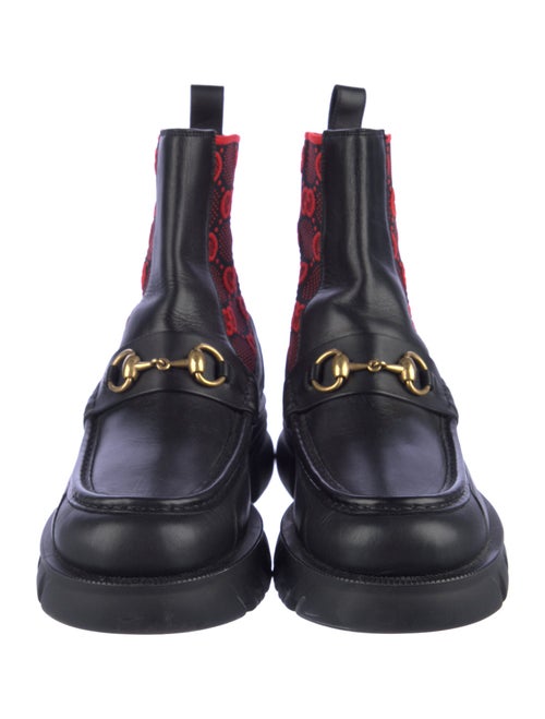 Gucci Horsebit Accent Leather Boots