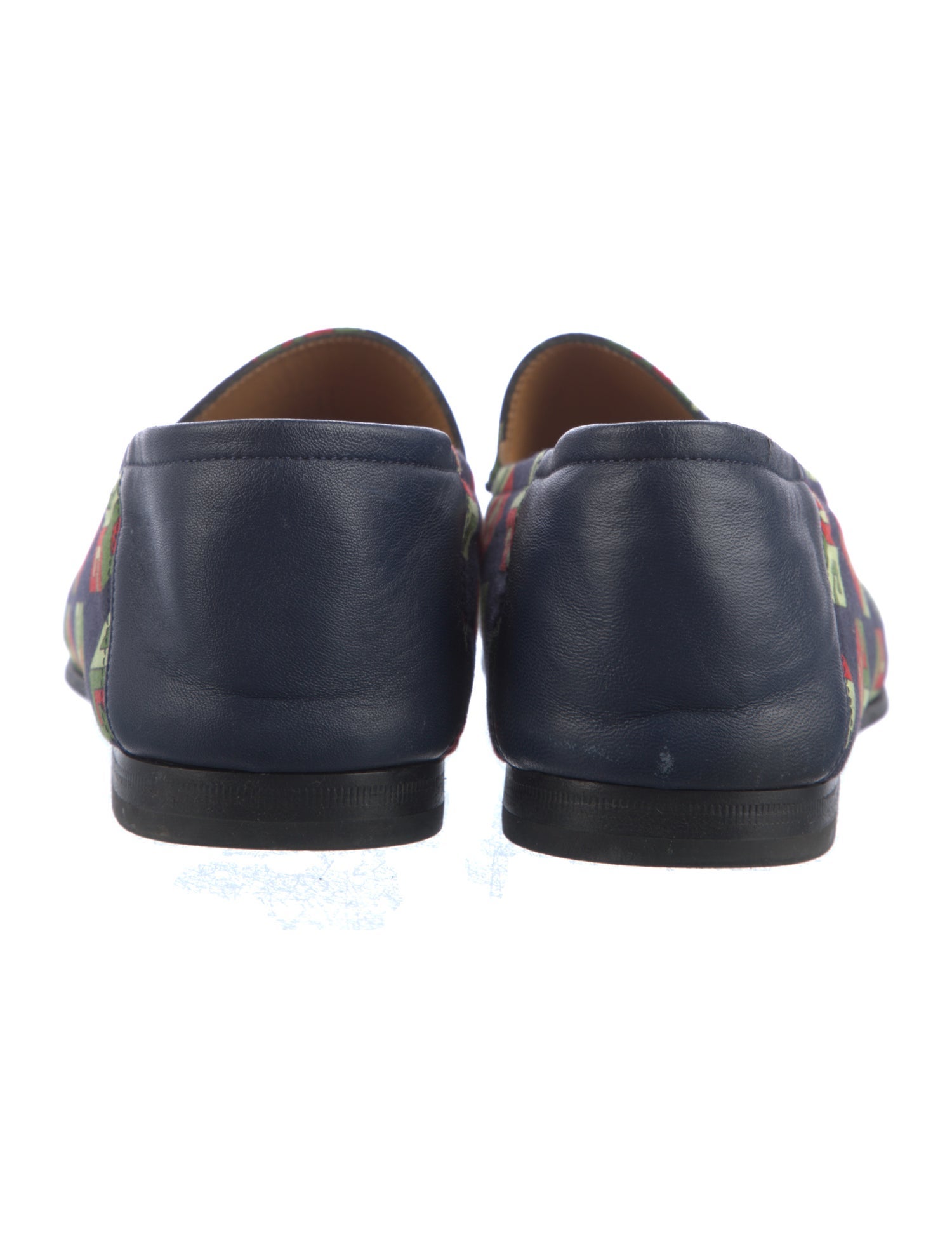 Gucci Horsebit Accent Printed Loafers