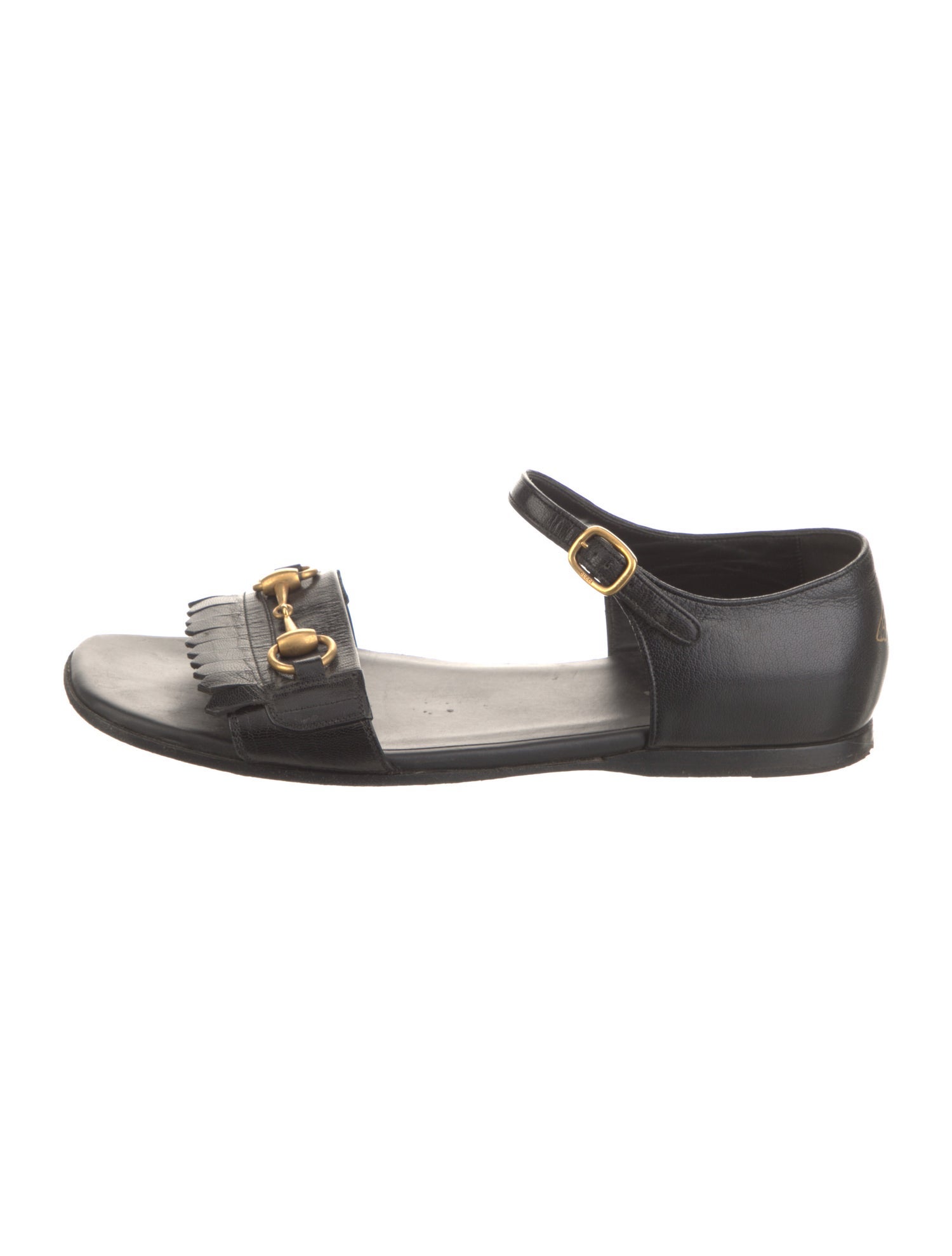 Gucci Horsebit Accent Leather Sandals