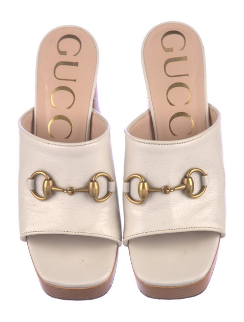 Gucci 1955 Horsebit Accent Leather Slides