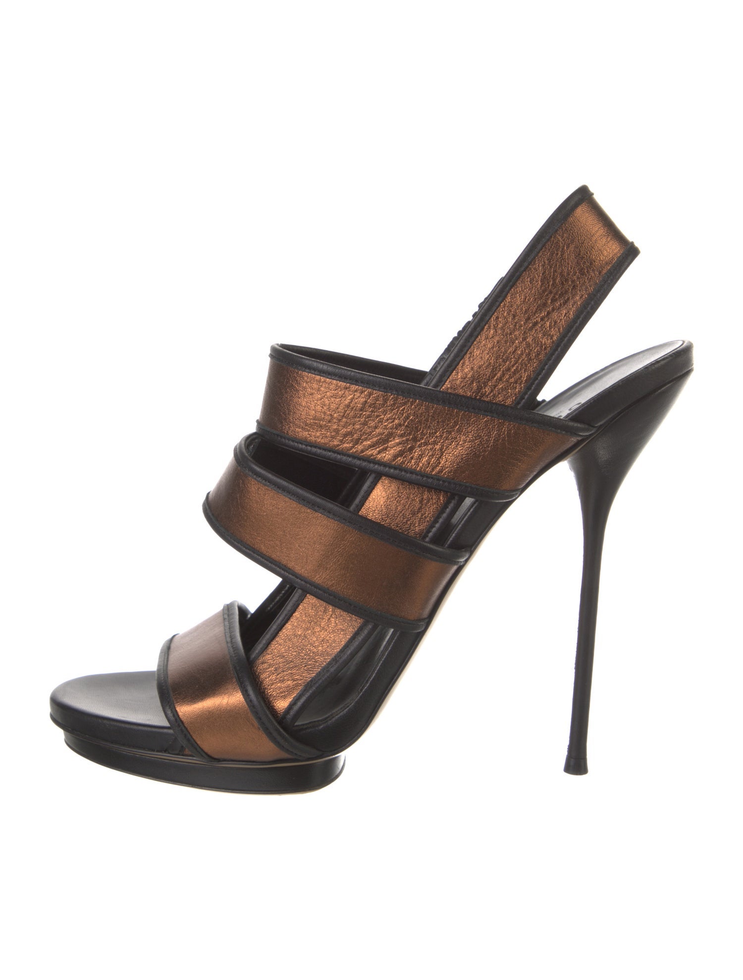 Gucci Leather Slingback Sandals