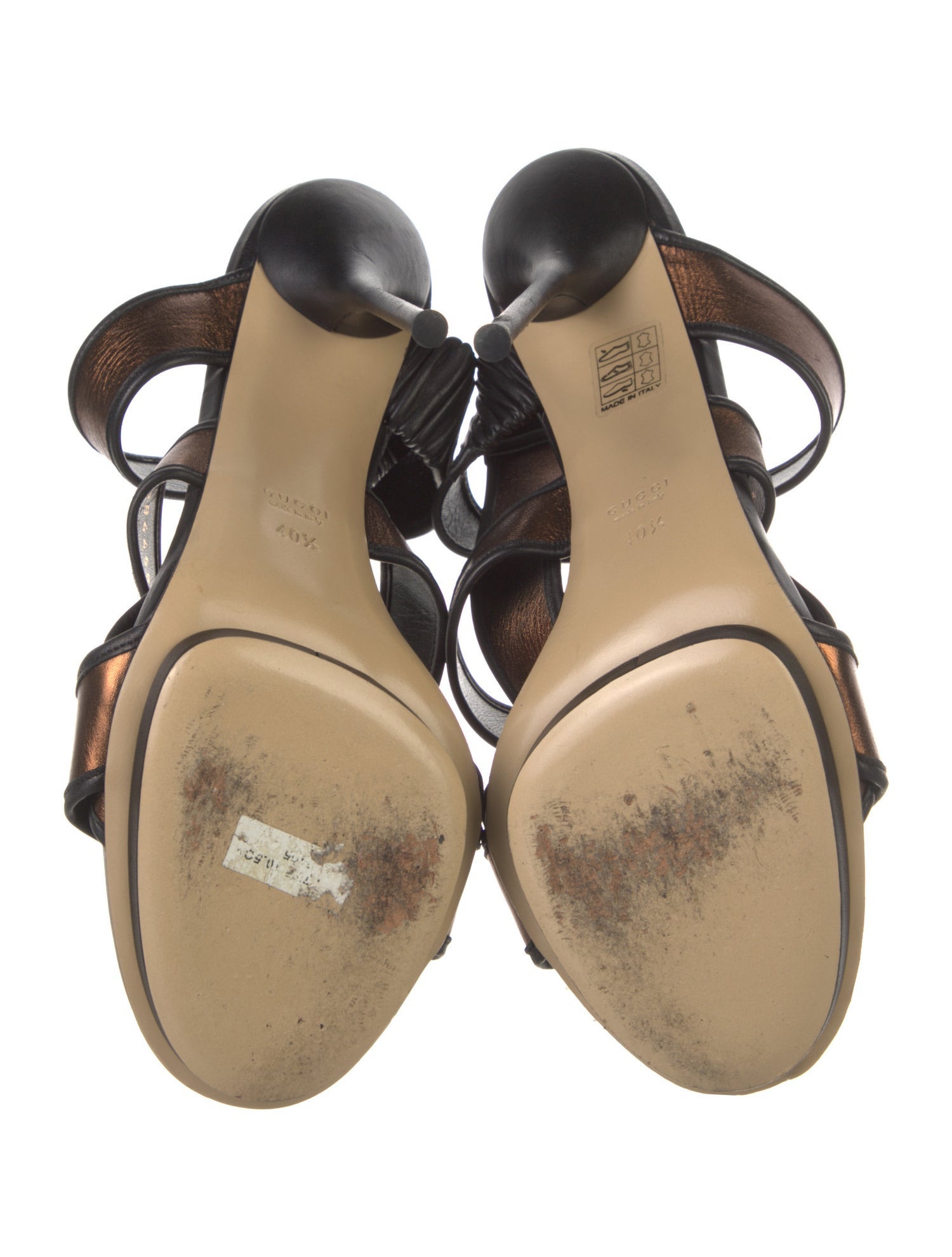 Gucci Leather Slingback Sandals