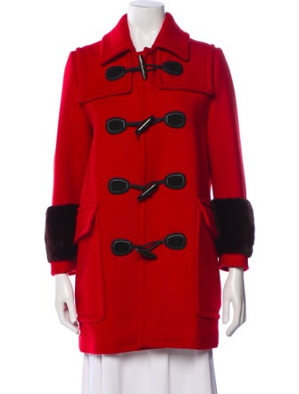Gucci 2015 Wool Faux Fur Coat