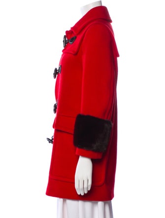 Gucci 2015 Wool Faux Fur Coat
