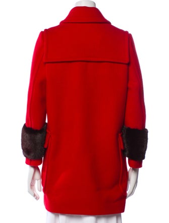 Gucci 2015 Wool Faux Fur Coat