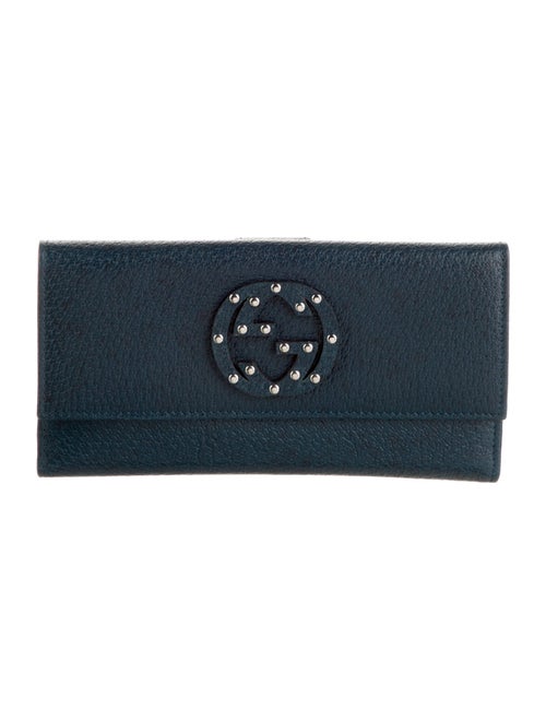 Gucci Interlocking G Logo Leather Continental Wallet