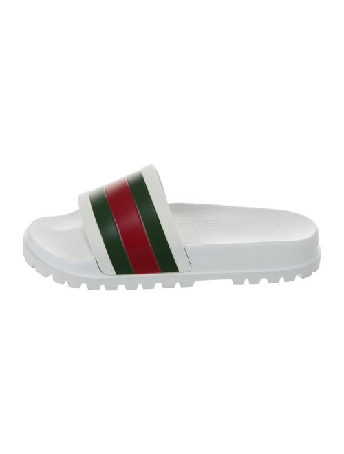 Gucci Web Accent Rubber Slides