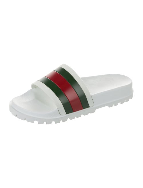 Gucci Web Accent Rubber Slides