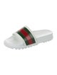 Gucci Web Accent Rubber Slides