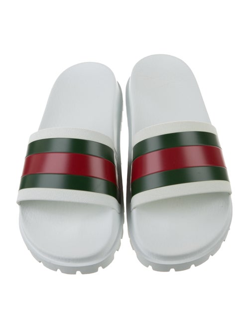 Gucci Web Accent Rubber Slides