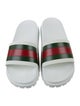 Gucci Web Accent Rubber Slides