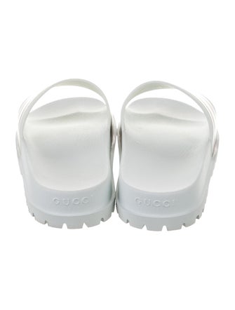 Gucci Web Accent Rubber Slides