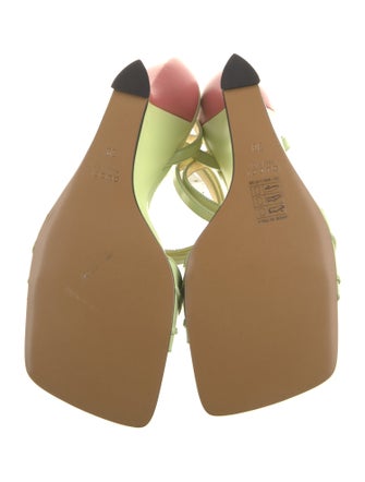 Gucci Patent Leather Crystal Embellishments Sandals