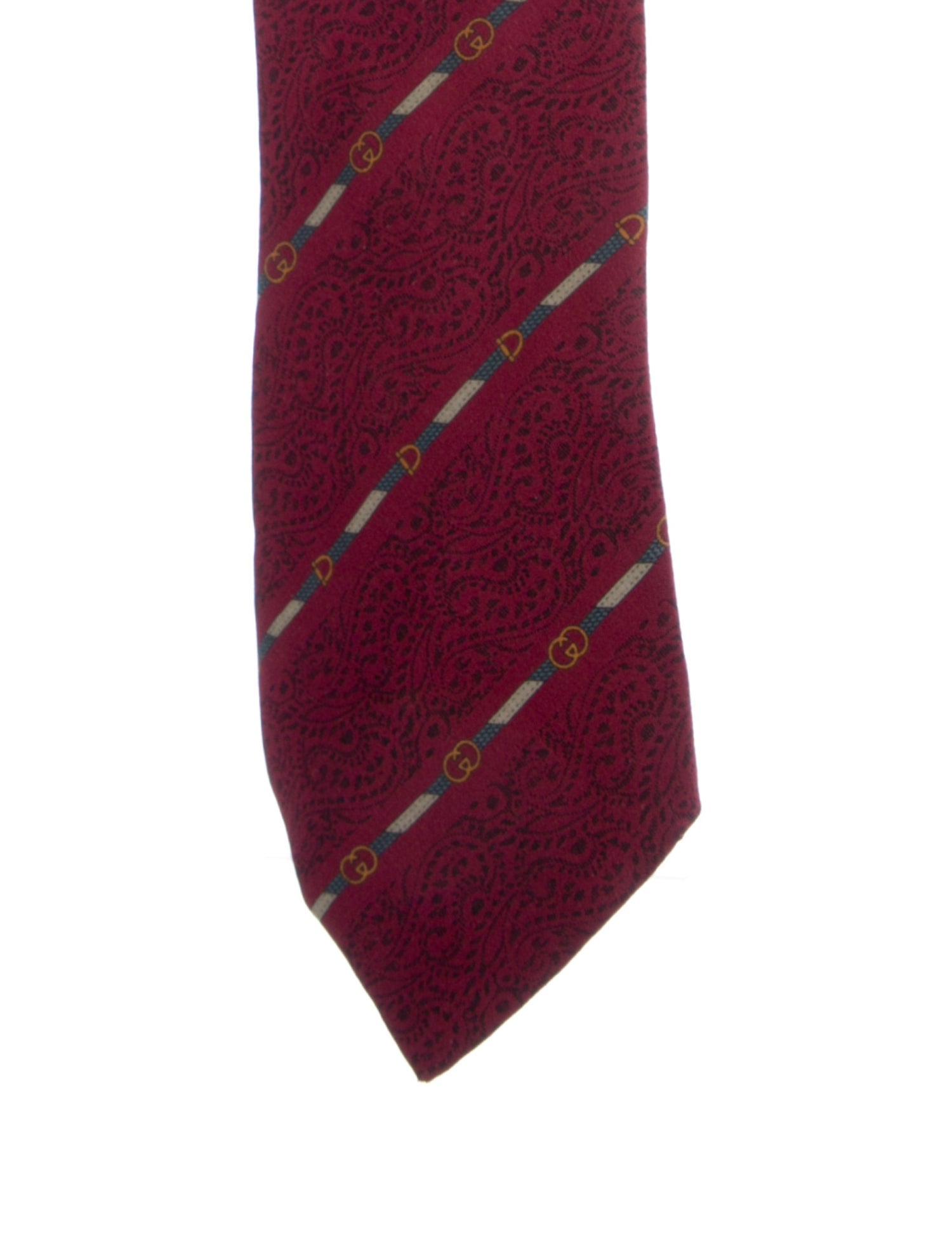 Gucci Vintage Pattern Print Tie