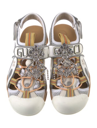 Gucci Leather Printed Sandals