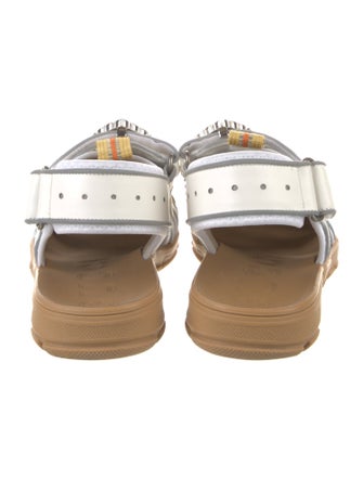 Gucci Leather Printed Sandals