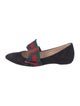 Gucci Web Accent Suede Mary Jane Flats