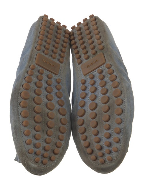 Gucci Bamboo Accent Suede Loafers