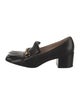 Gucci Horsebit Accent Leather Pumps