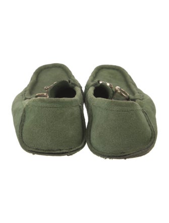 Gucci Horsebit Accent Suede Loafers