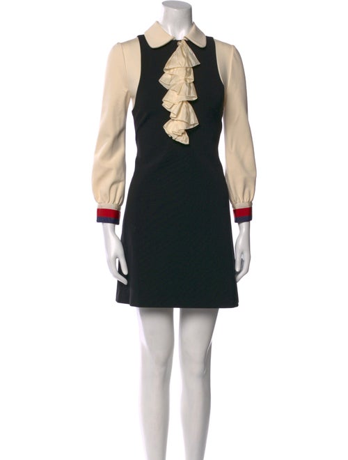 Gucci Colorblock Pattern Mini Dress