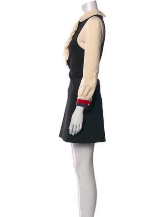 Gucci Colorblock Pattern Mini Dress