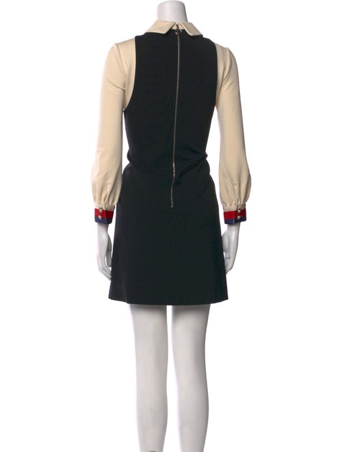 Gucci Colorblock Pattern Mini Dress