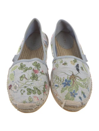 Gucci Flora Knight Print Canvas Espadrilles