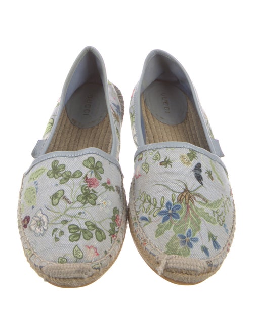 Gucci Flora Knight Print Canvas Espadrilles