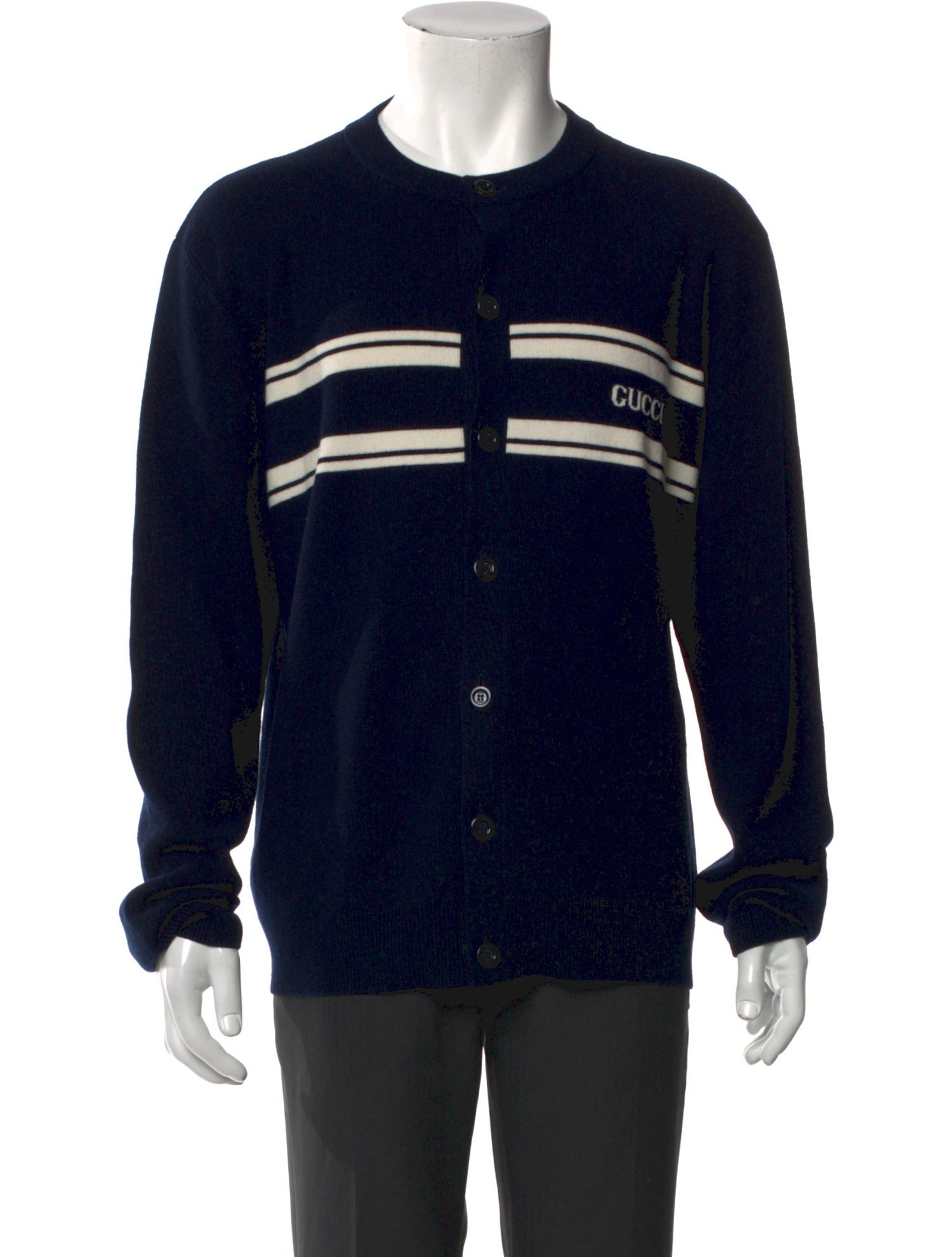 Gucci Wool Graphic Print Cardigan w/ Tags