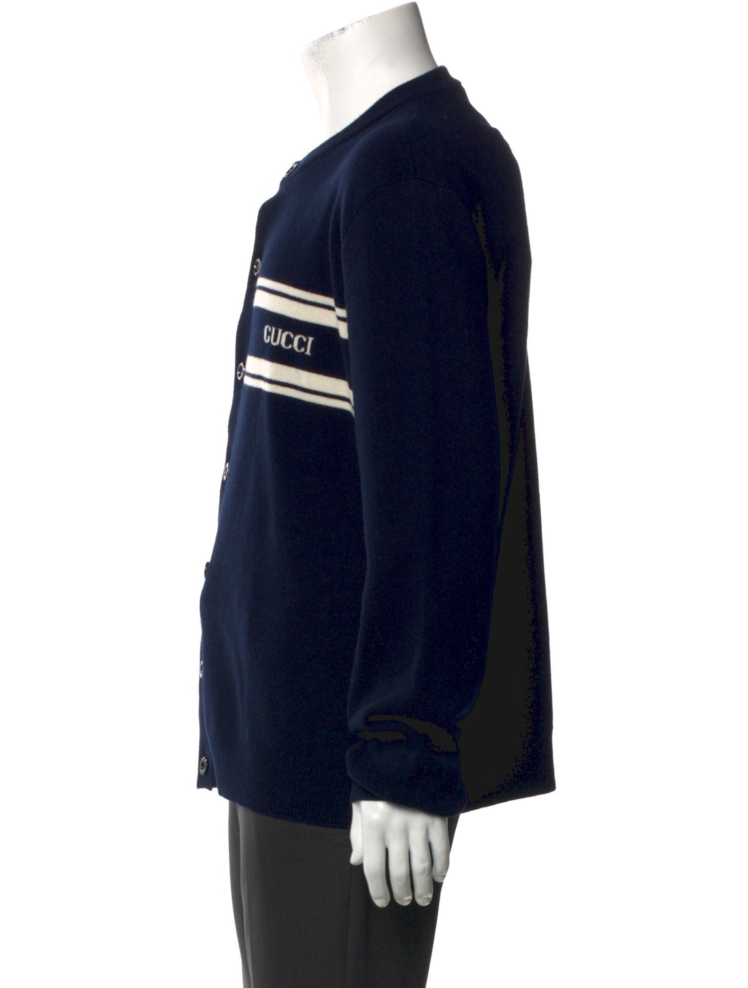 Gucci Wool Graphic Print Cardigan w/ Tags
