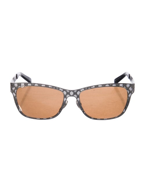 Gucci Microguccissima Pattern Wayfarer Sunglasses