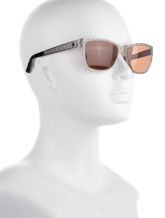 Gucci Microguccissima Pattern Wayfarer Sunglasses