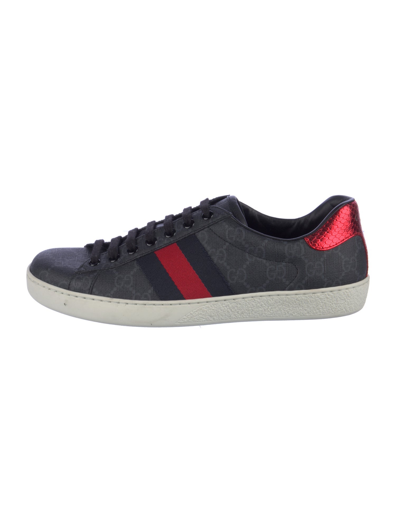 Gucci GG Supreme Grosgrain Trim Sneakers